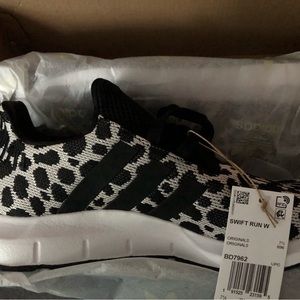 Adidas swift run women’s leopard size 9. New in box